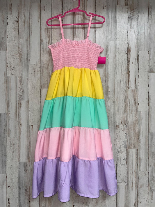 PASTEL  TIER SMOCK MAXI, GIRL 7