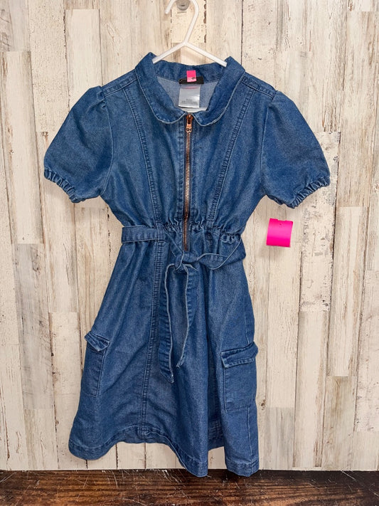 DENIM VINCE CAMUTO JEAN BELTED ZIP DRESS, GIRL 7
