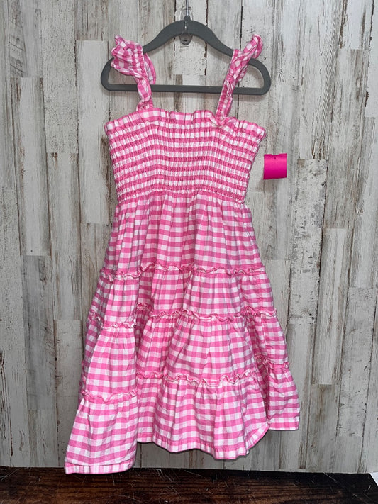 PINK CLASSIC WHIMSY GINGHAM SMOCK DRESS, GIRL 7