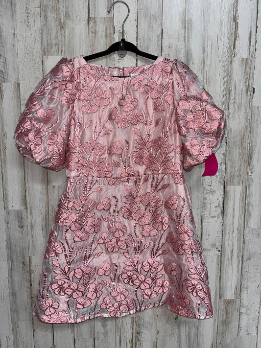 PINK GB GIRLS FLORAL PUFF SLEEVE DRESS, GIRL 7
