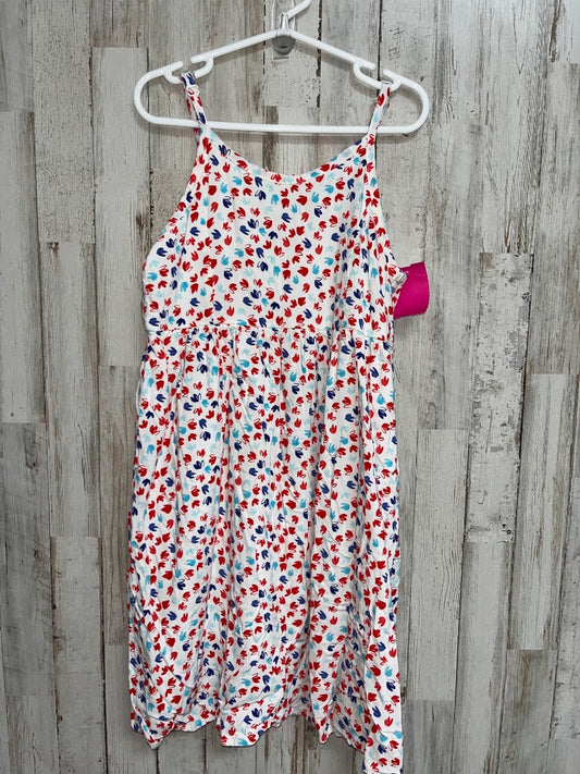 RED/WHITE/BLUE OLD NAVY FLORAL SUN DRESS, GIRL 8