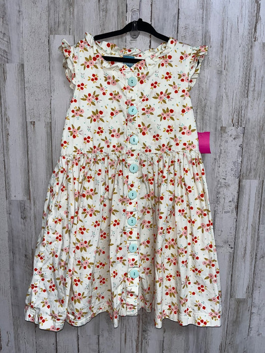 LIGHT YELLOW MISS MARMALADE FLORAL BUTTON DRESS, GIRL 8
