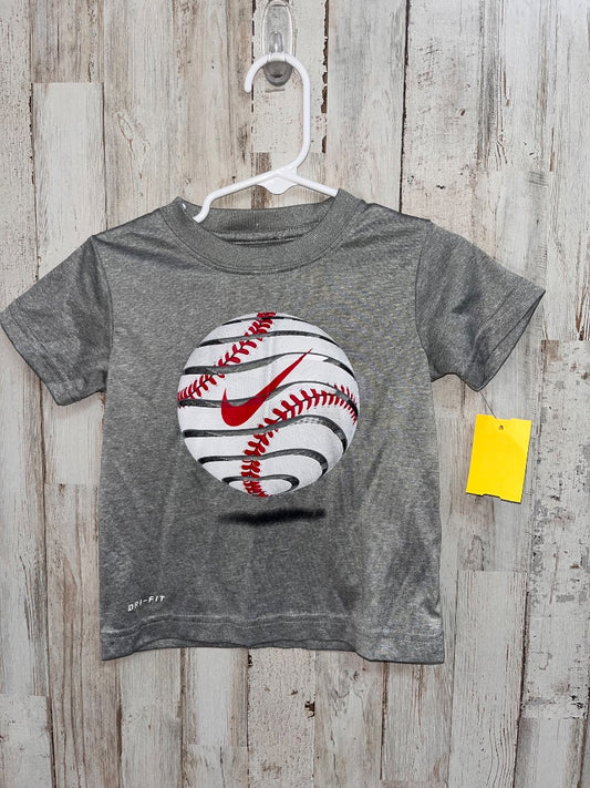 GREY NIKE BASEBALL TEE, BOYS 2T