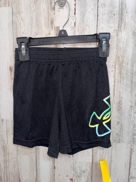 BLACK UNDER ARMOUR LOGO SHORT, BOYS 3T