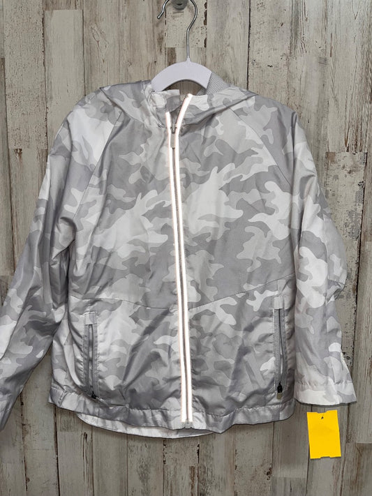 GREY ALL IN MOTION CAMO RAIN JACKET, BOYS 4/5
