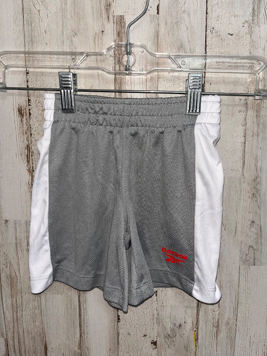 GREY REBOK ATHLETIC SHORTS, BOYS 4T