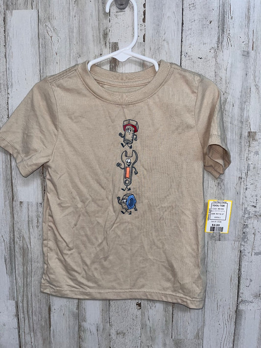 BEIGE WONDER NATION TOOL TEE, BOYS 3T