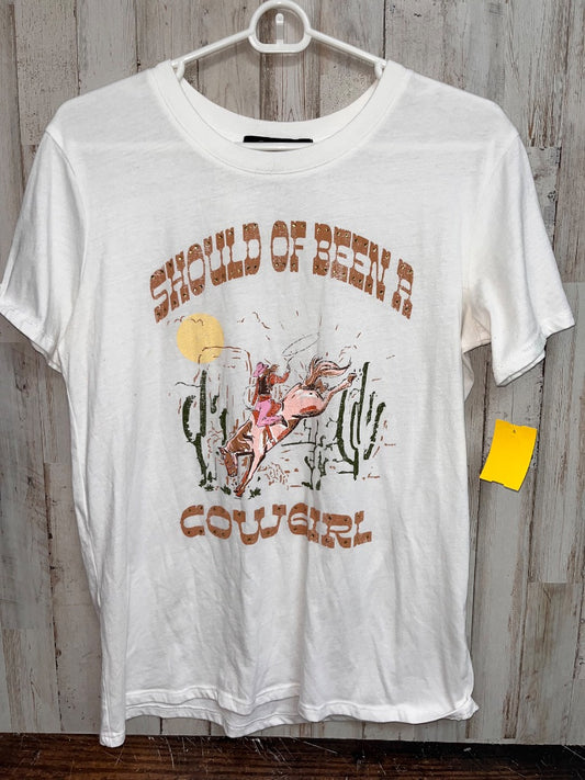 WHITE OAK & TRELLIS COWGIRL TEE, LADIES S