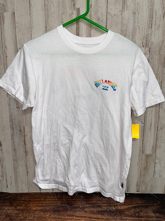 WHITE/MULTI BILLABONG LOGO TEE, LADIES S