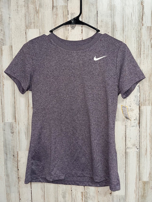 PURPLE NIKE LOGO HEATHER TEE, LADIES S
