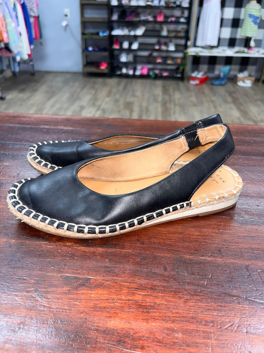 BLACK A NEW DAY SLING BACK SANDALS, SHOES A6.5