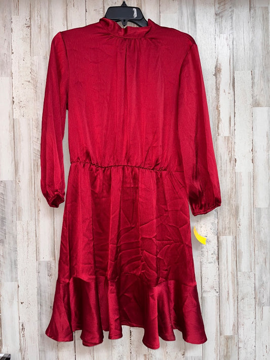 MAROON BTFM SILK HALTER DRESS, LADIES M