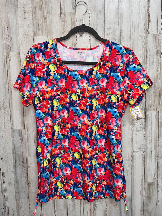 RED ELLA MAE FLORAL TOP, LADIES L