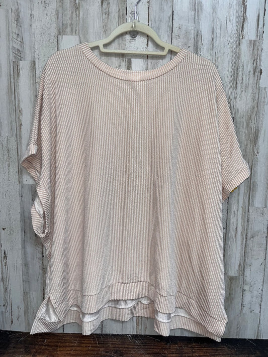 TAN  RIBBED TOP, LADIES L