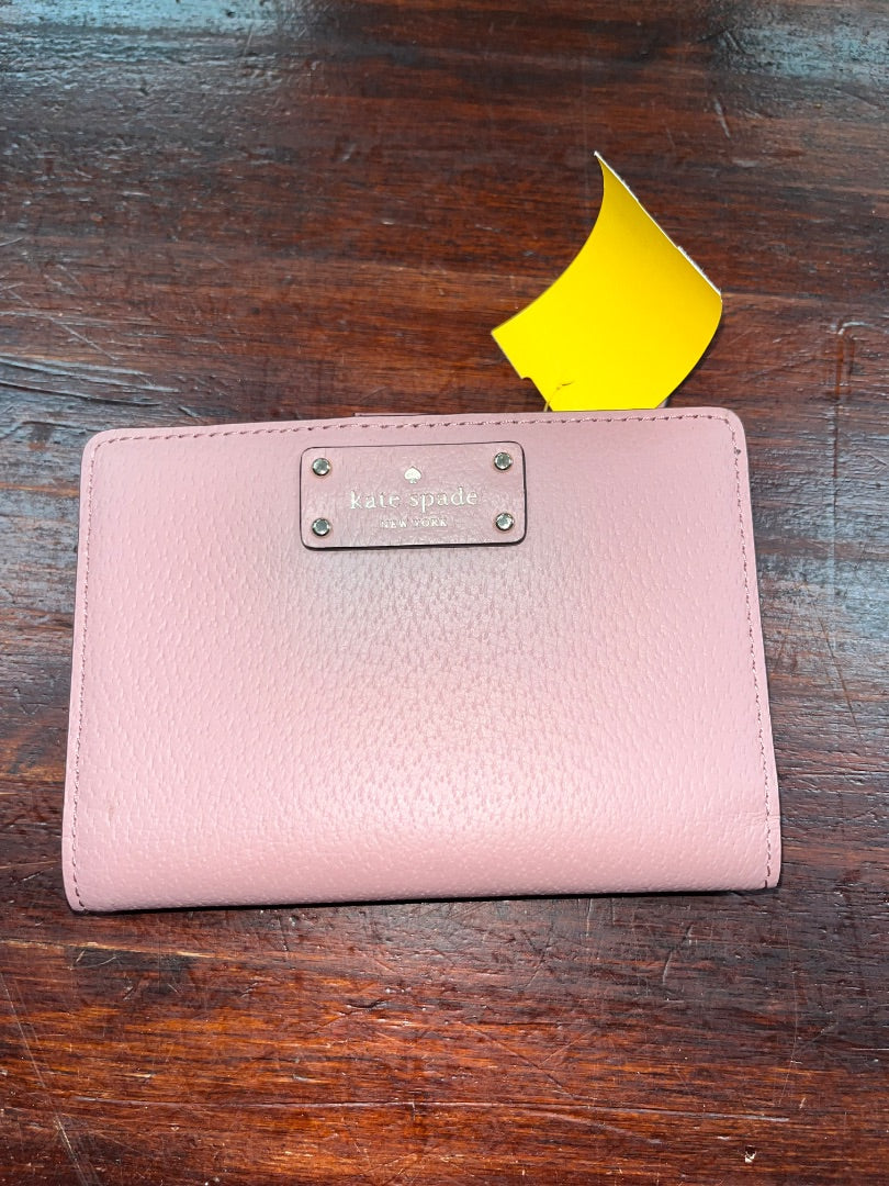 BLUSH KATE SPADE SNAP LEATHER WALLET