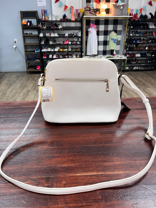 WHITE SUGU NEW ZIP CROSSBODY, PURSES