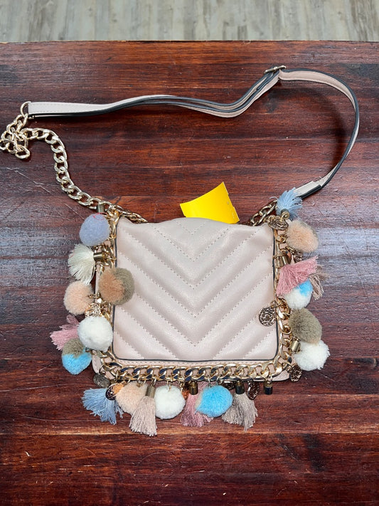 MAUVE ADLO POM POM TRIM CROSS BODY
