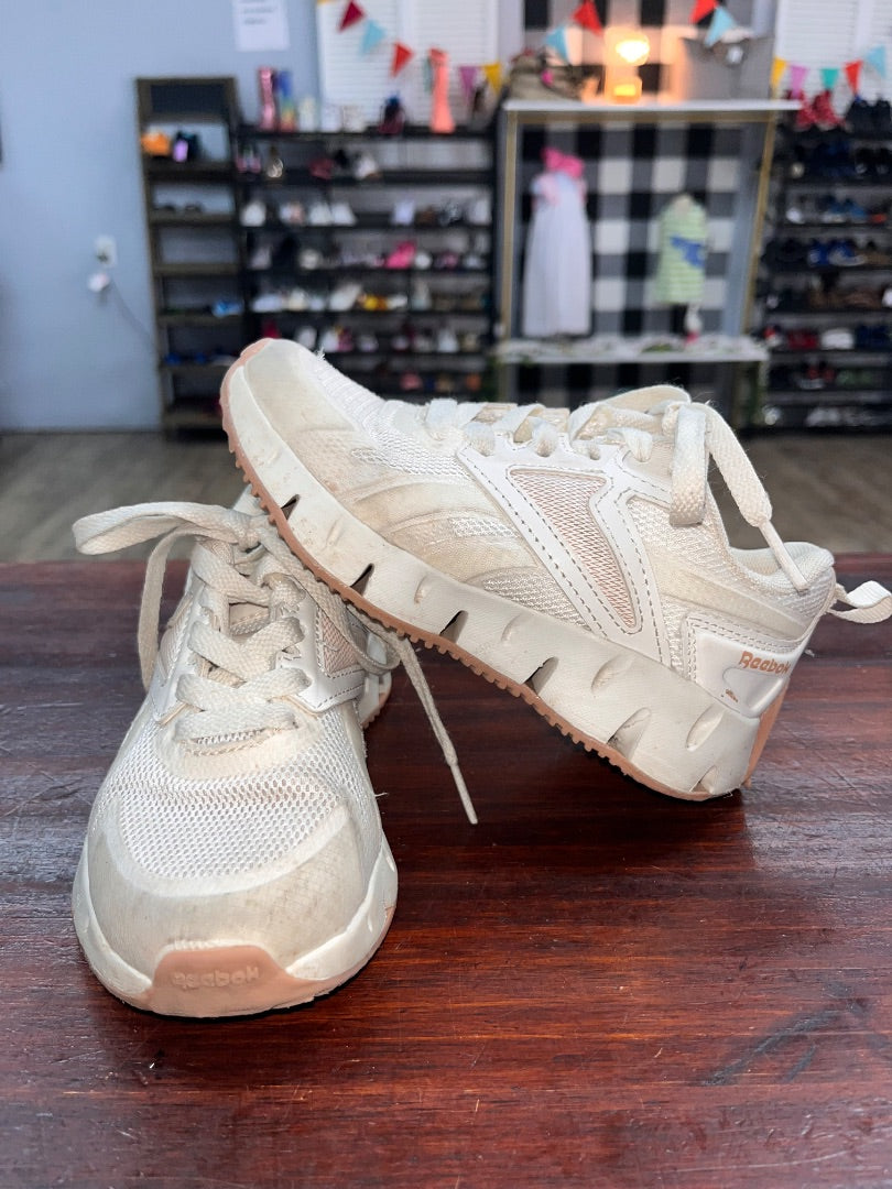 IVORY/PINK REEBOK LOGO SNEAKERS, SHOES 11