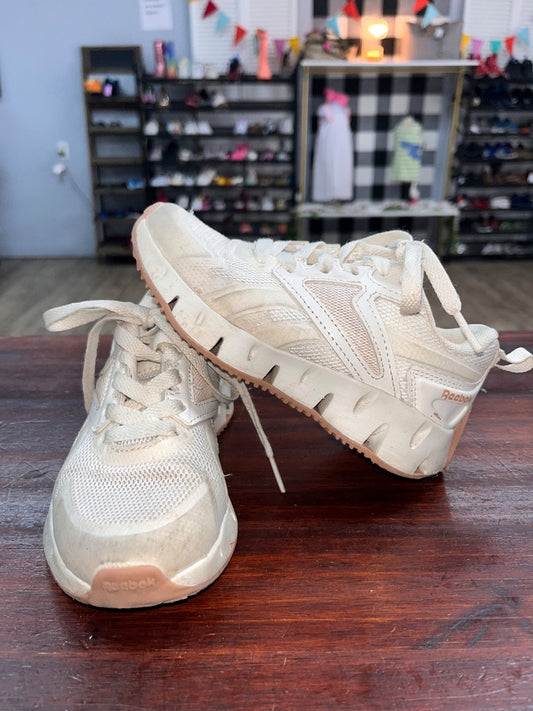 IVORY/PINK REEBOK LOGO SNEAKERS, SHOES 11