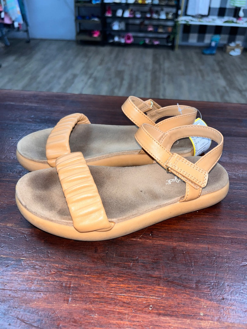 TAN CAT & JACK VELCRO STRAP SANDALS, SHOES Y1
