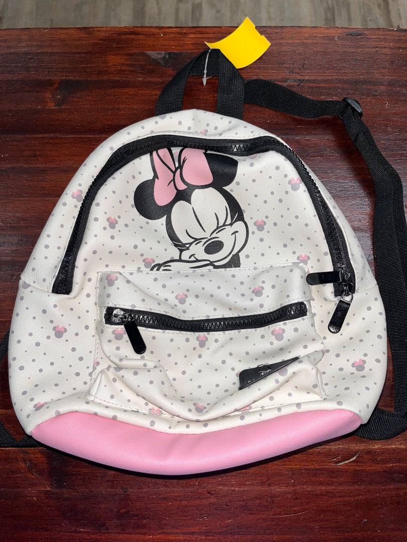 WHITE/PINK DISNEY SMALL MINNIE BACKPACK