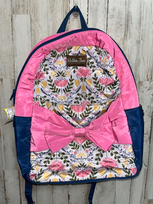 PINK MATILDA JANE BOW FLORAL BACKPACK