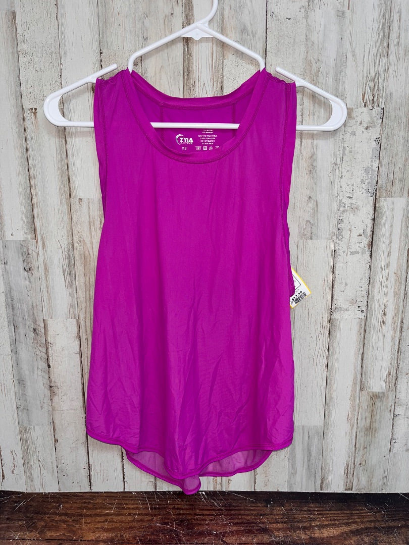PURPLE ZYIA SILKY DRY FIT TANK, LADIES XS