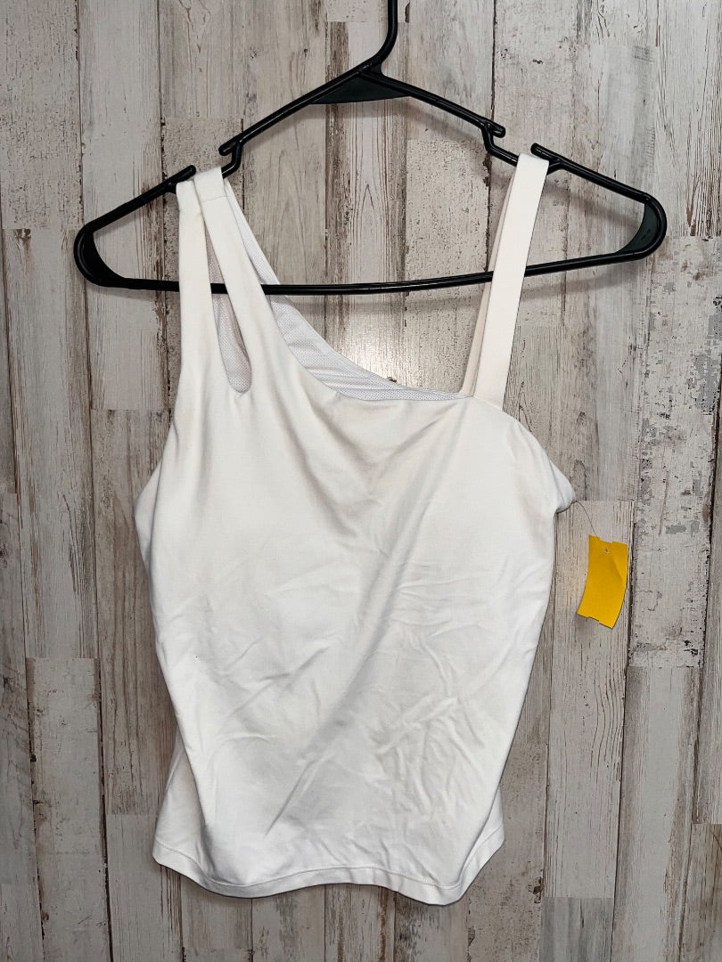 WHITE ALL IN MOTION ASYMMETRICAL DRY FIT TANK, LADIES S