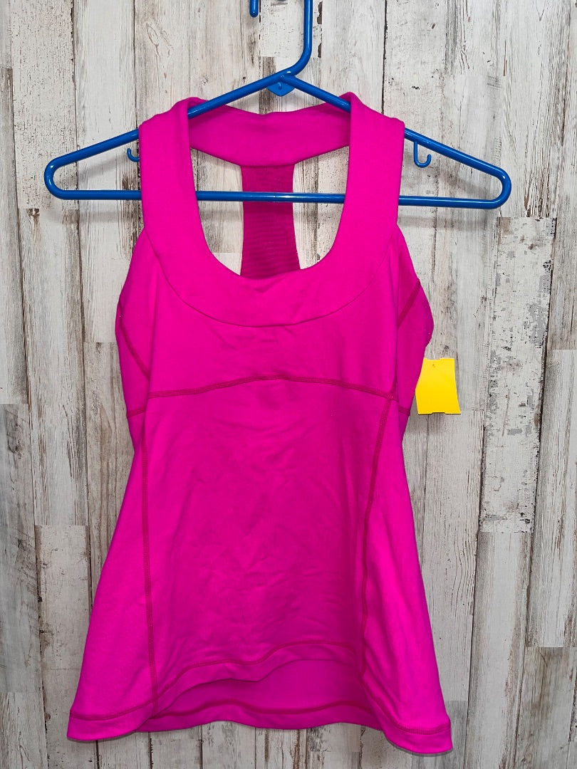 HOT PINK LULULEMON SZ 4 RACER BACK TANK, LADIES S