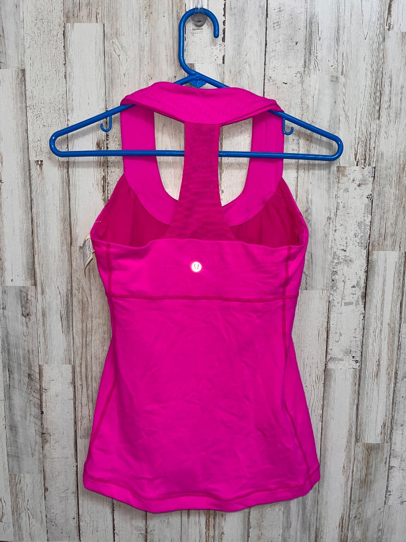 HOT PINK LULULEMON SZ 4 RACER BACK TANK, LADIES S