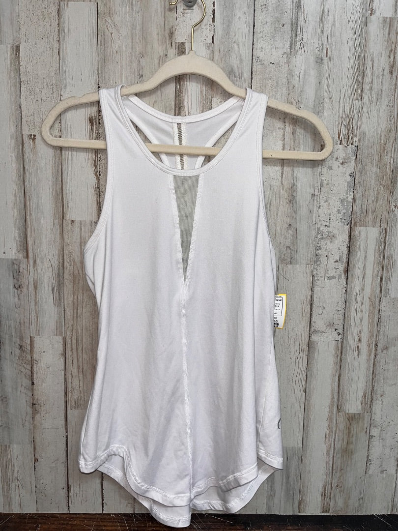 WHITE ZYIA MESH V TANK, LADIES S