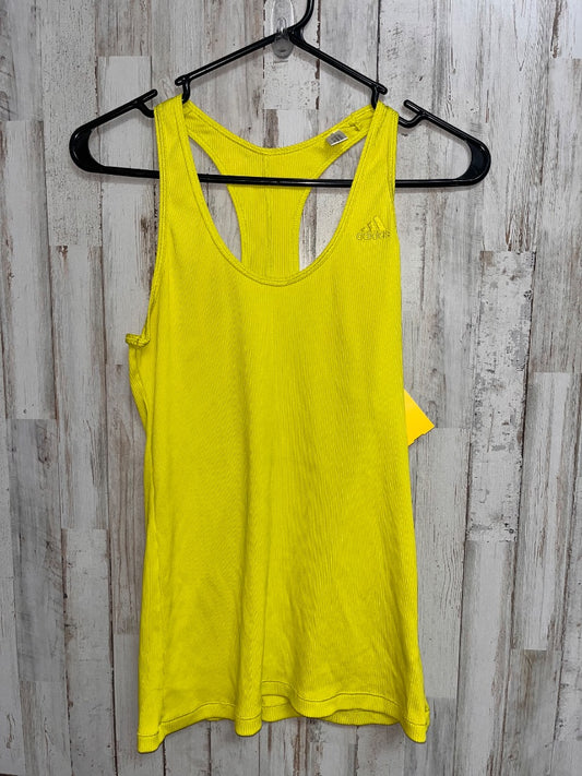 LIME ADIDAS RIBBED TANK, LADIES L