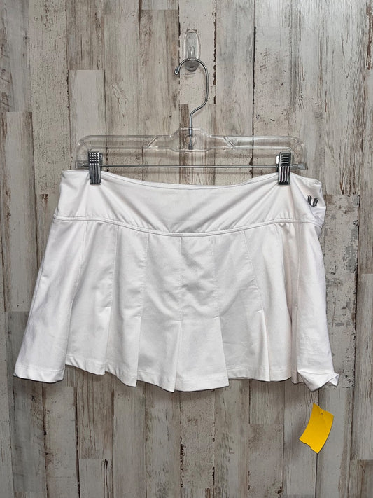 WHITE ELEVEN PLEATED TENNIS SKORT, LADIES L