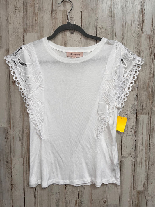 WHITE PHILOSOPHY LACE SLEEVE TANK, LADIES M