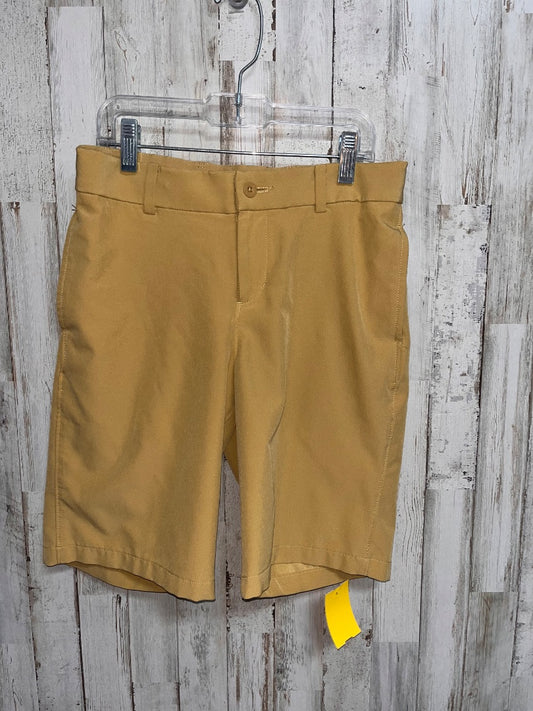 TAN NIKE PERFORMANCE SHORTS, BOY 10/12