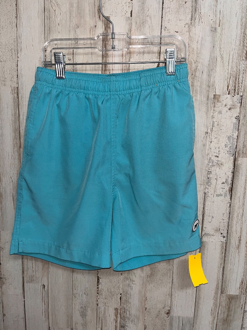 TEAL SOUTHERN POINT CO SWIM TRUNKS, BOY 12