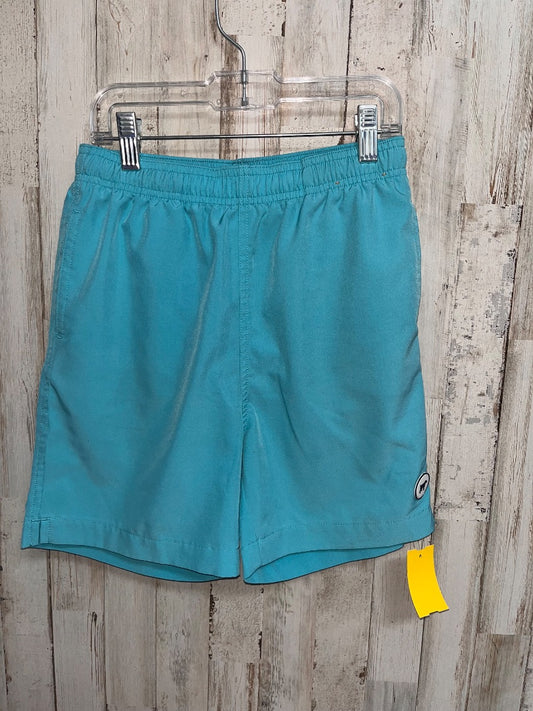 TEAL SOUTHERN POINT CO SWIM TRUNKS, BOY 12