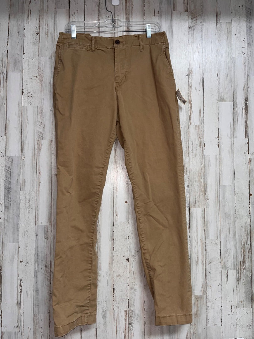 DARK AMERICAN EAGLE 32X32 FLEX KHAKIS, BOY ADULT M