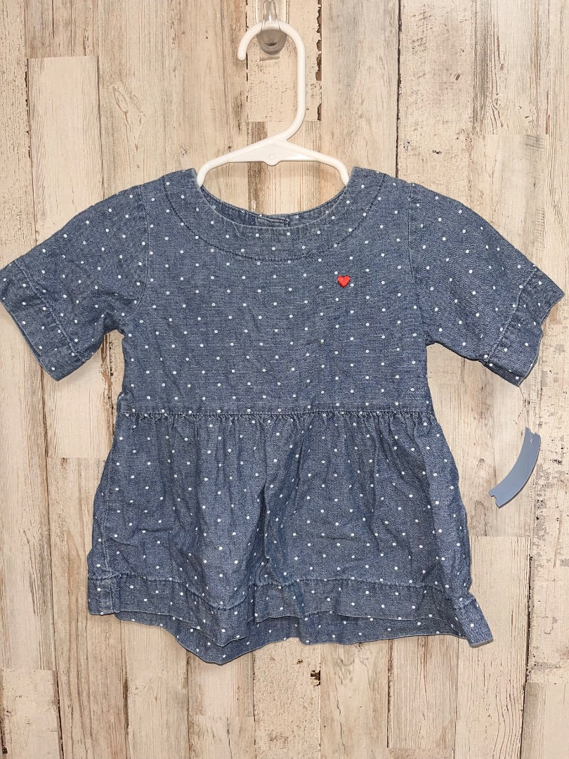 BLUE CARTERS Chambray dot dress, GIRL 18M