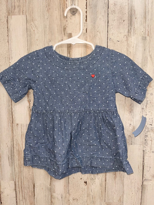 BLUE CARTERS Chambray dot dress, GIRL 18M