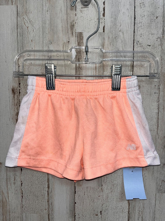 CORAL NEW BALANCE ATHLETIC SHORTS, GIRL 24M