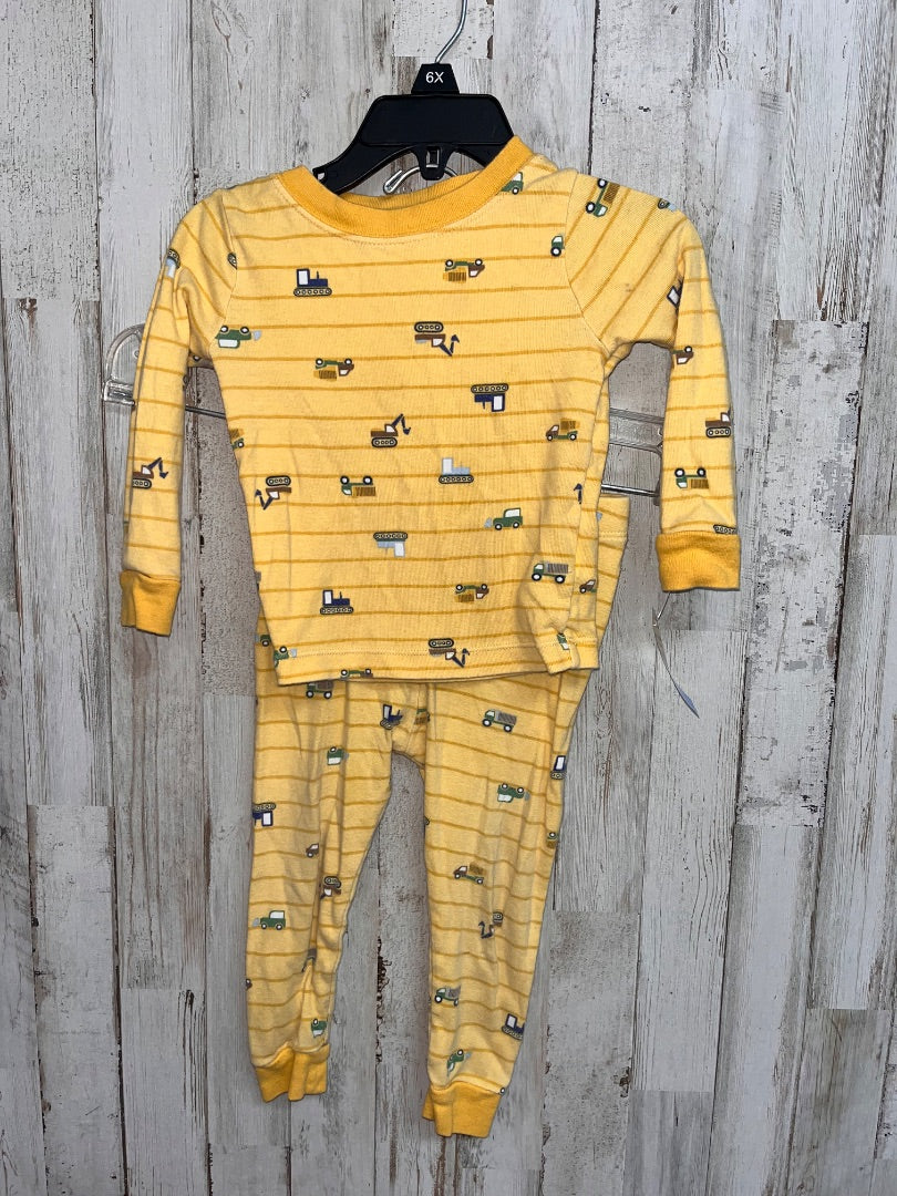 YELLOW WONDER NATION TRACTOR 2PC PJ SET, BOY 18M