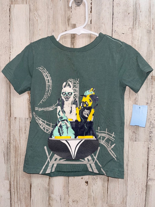 GREEN TOMMY BAHAMA LLAMA TEE, BOY 2T