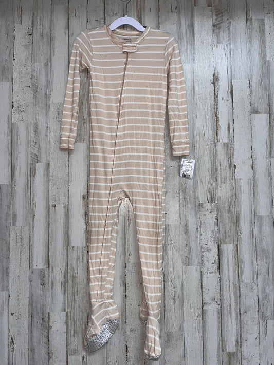 TAN CARTERS STRIPE SLEEPER, BOY 4T