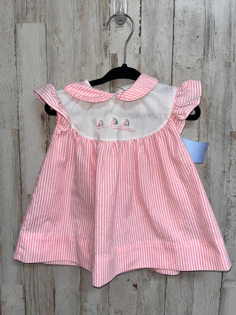PINK ALEXIS SAILBOAT SEERSUCKER DRESS, GIRL 9M