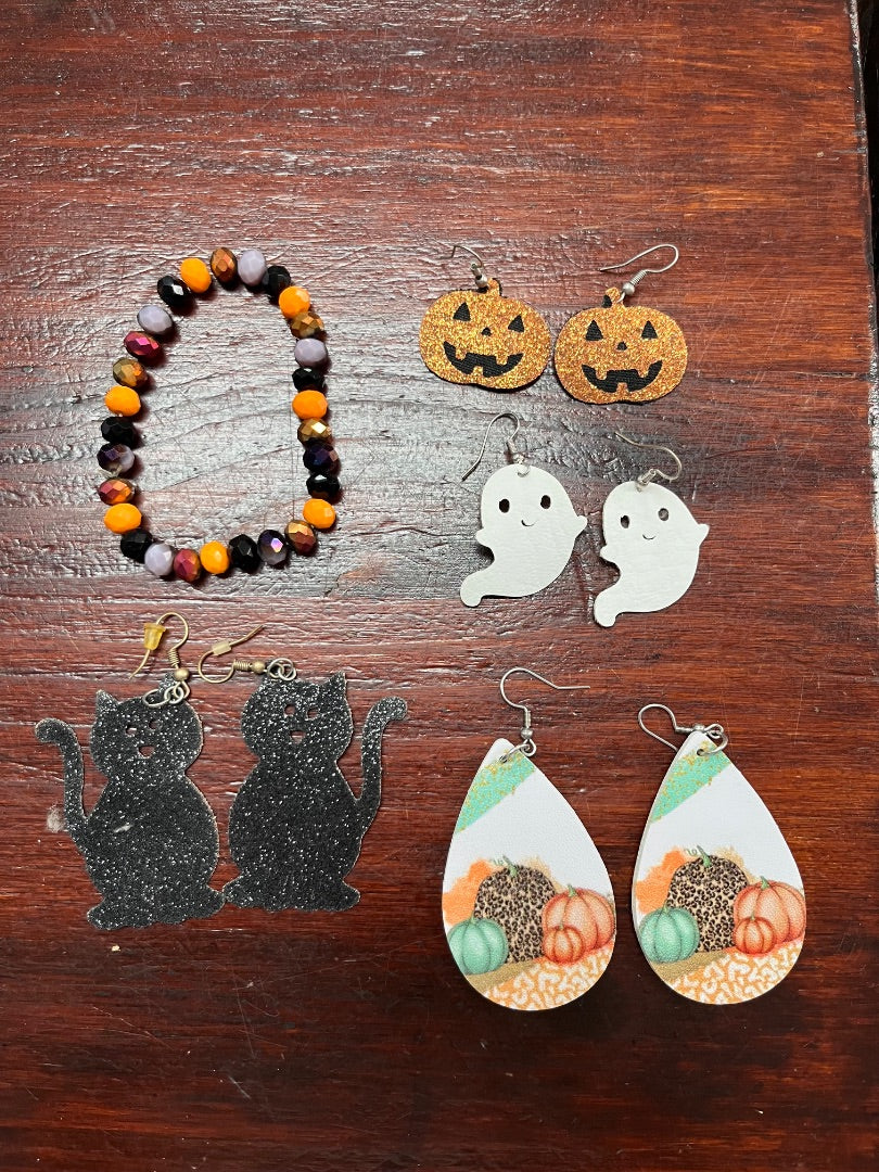 5PC HALLOWEEN JEWELRY SET