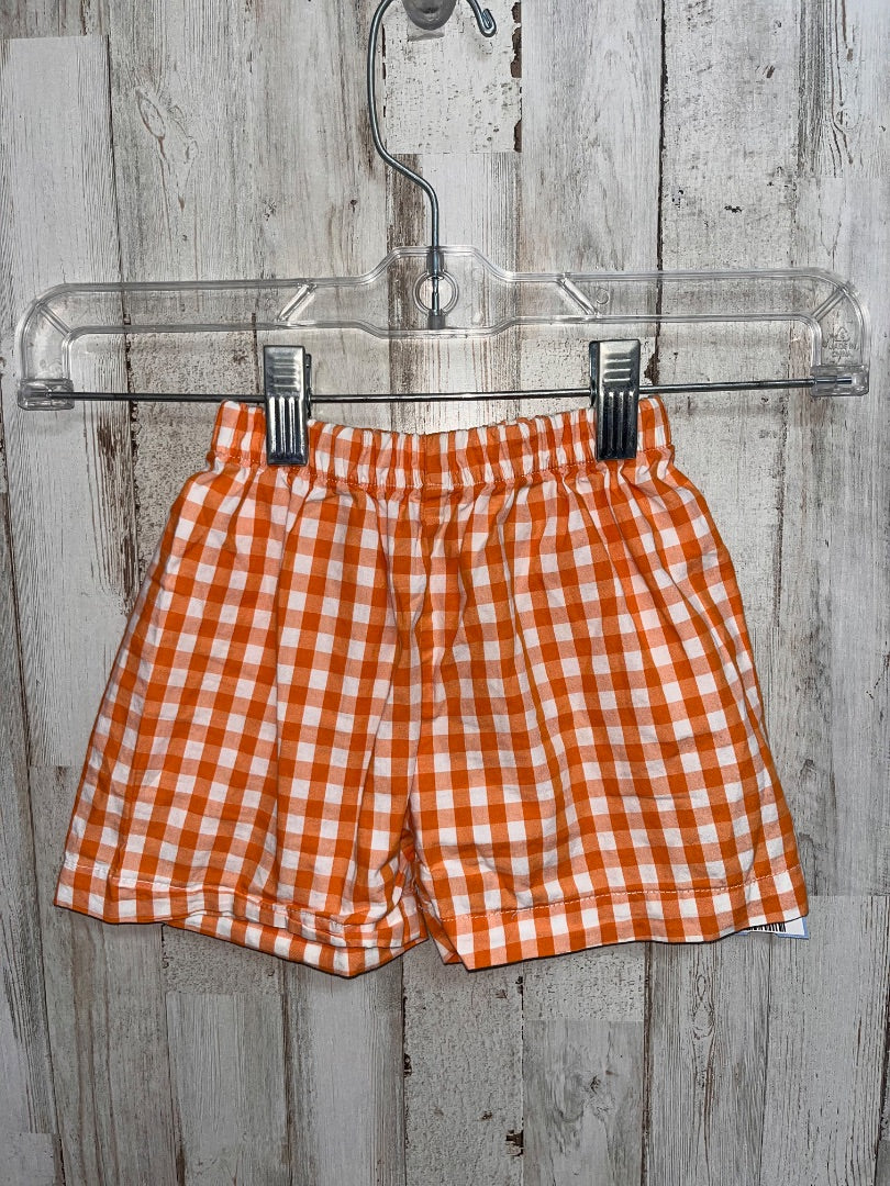 ORANGE BOUTIQUE GINGHAM SHORTS, BOY 2T