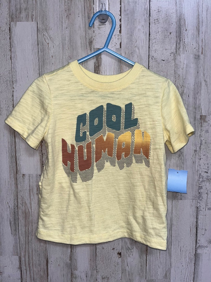YELLOW GARANIMALS COOL HUMAN TEE, BOY 2T