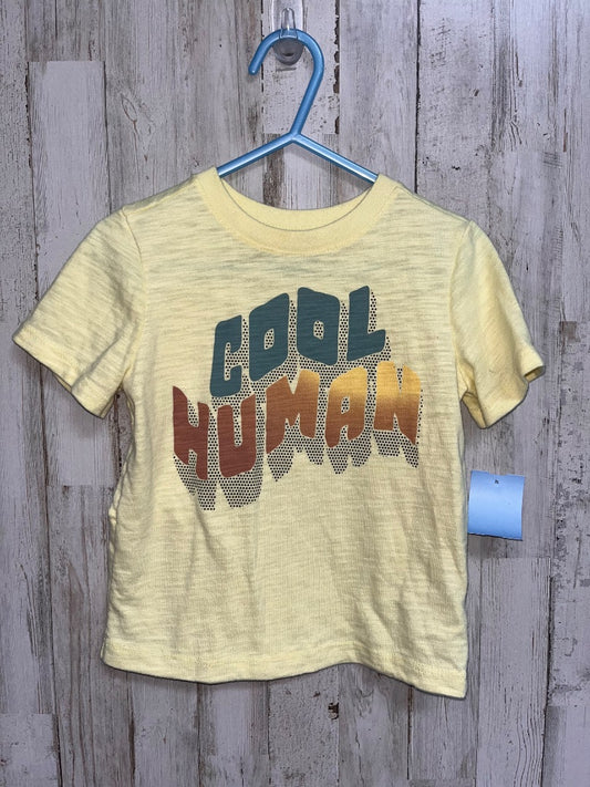 YELLOW GARANIMALS COOL HUMAN TEE, BOY 2T