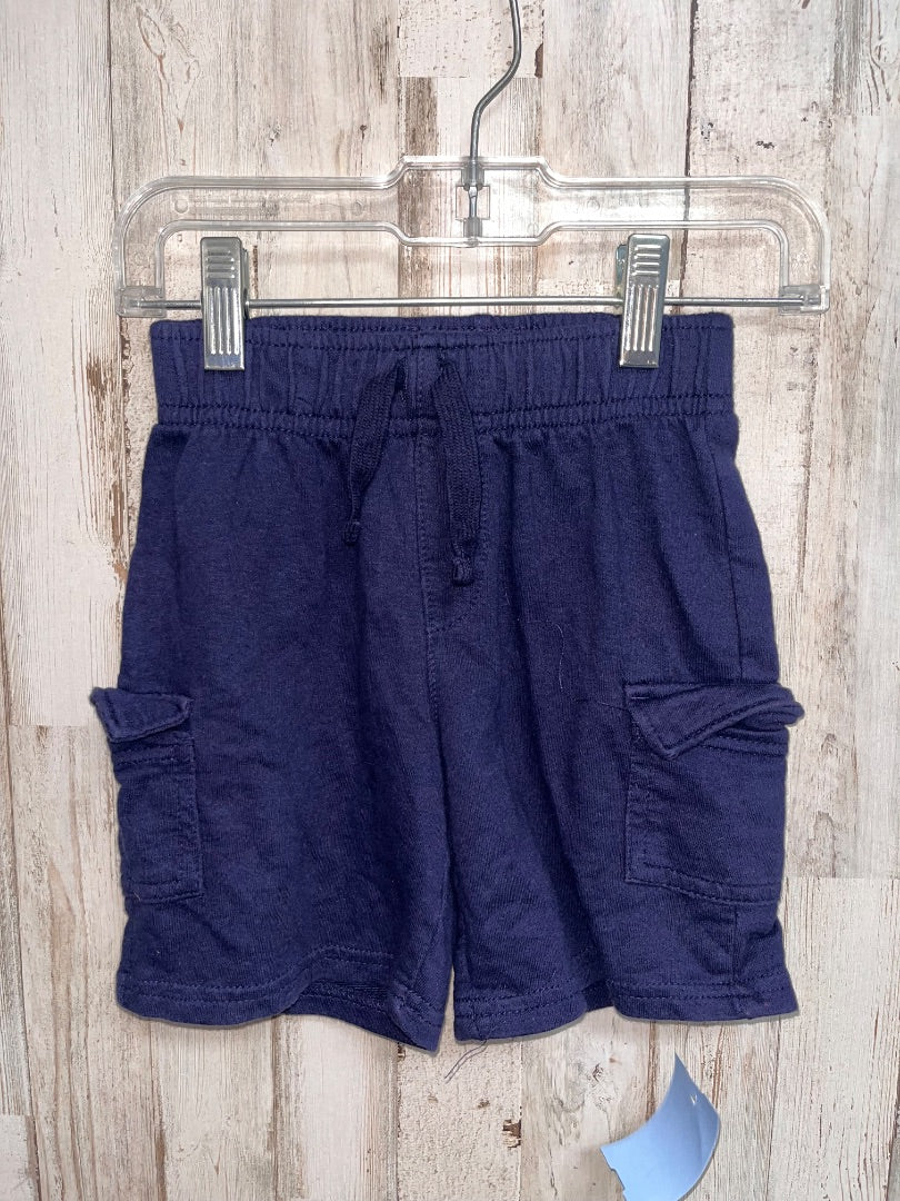 NAVY JUMPING BEANS COTTON CARGO SHORTS, BOY 3T